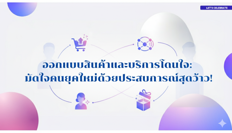 Read more about the article ออกแบบสินค้าและบริการโดนใจ: มัดใจคนยุคใหม่ด้วยประสบการณ์สุดว้าว! (AI Photobooth ก็ทำได้!)
