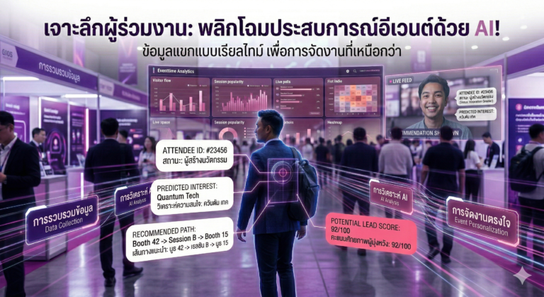 Read more about the article เจาะลึกผู้ร่วมงาน: ใช้ AI วิเคราะห์ข้อมูลแขก เพื่อจัดอีเวนต์ให้ตรงใจที่สุด
